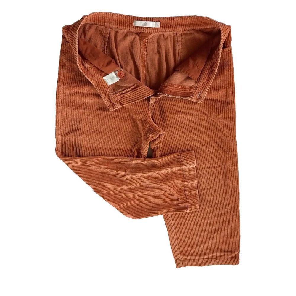 Twik Women’s Large Corduroy‎ Pants Inseam 27 Modal Vintage Orange